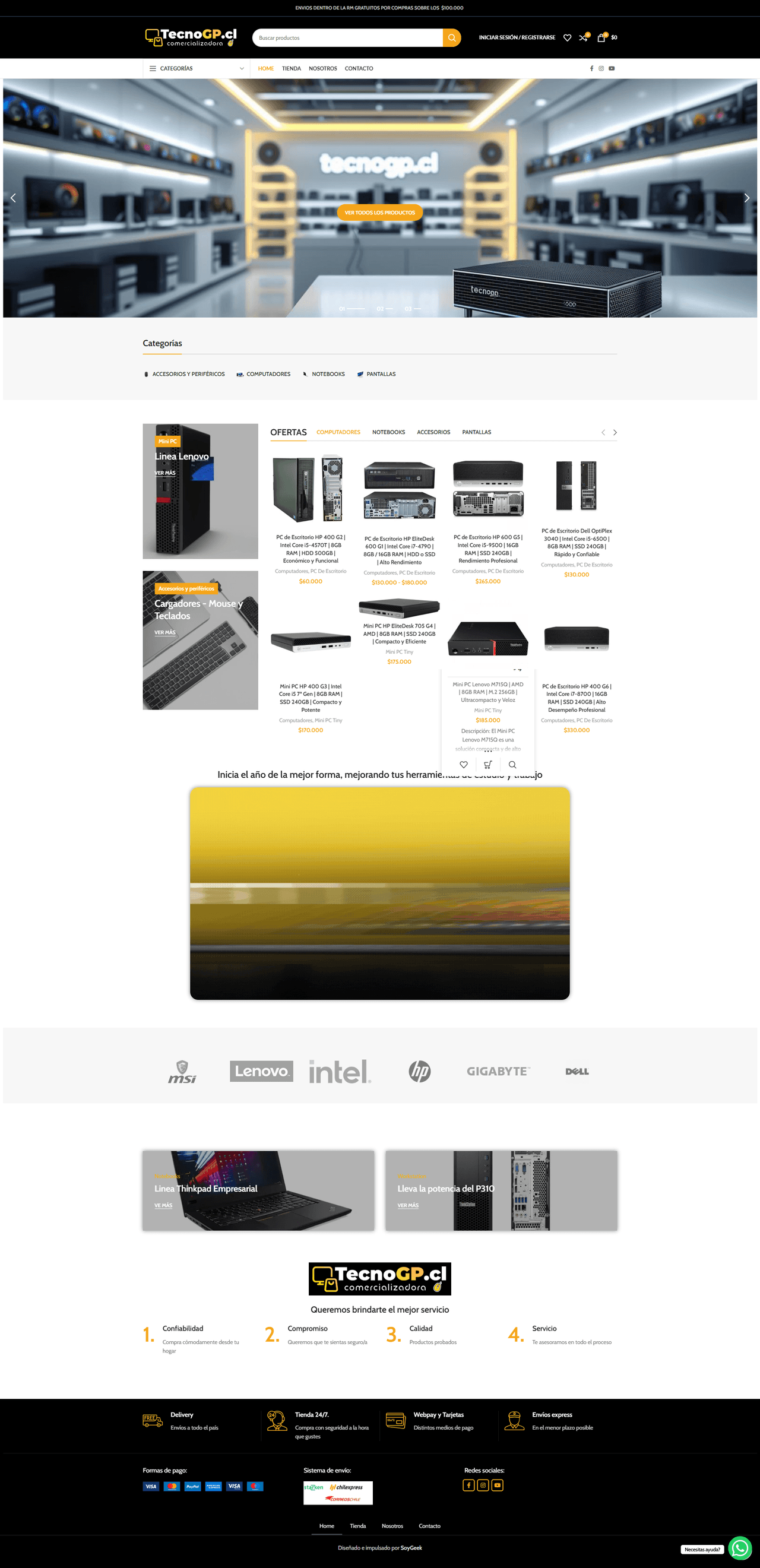 TecnoGP.cl — E-commerce de tecnología